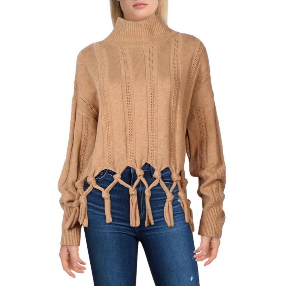 JONATHAN SIMKHAI Josephine Chunky Tassel Sweater